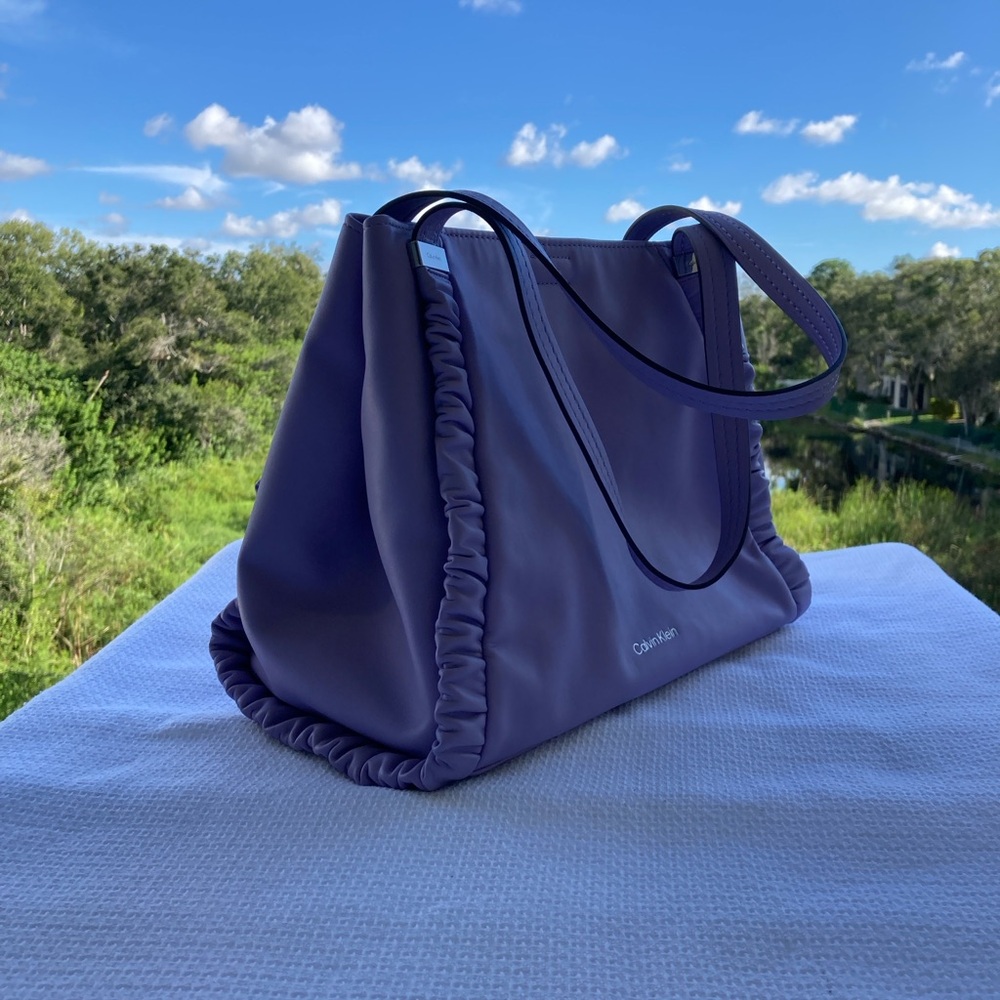 Calvin Klein  Purple Tote Bag